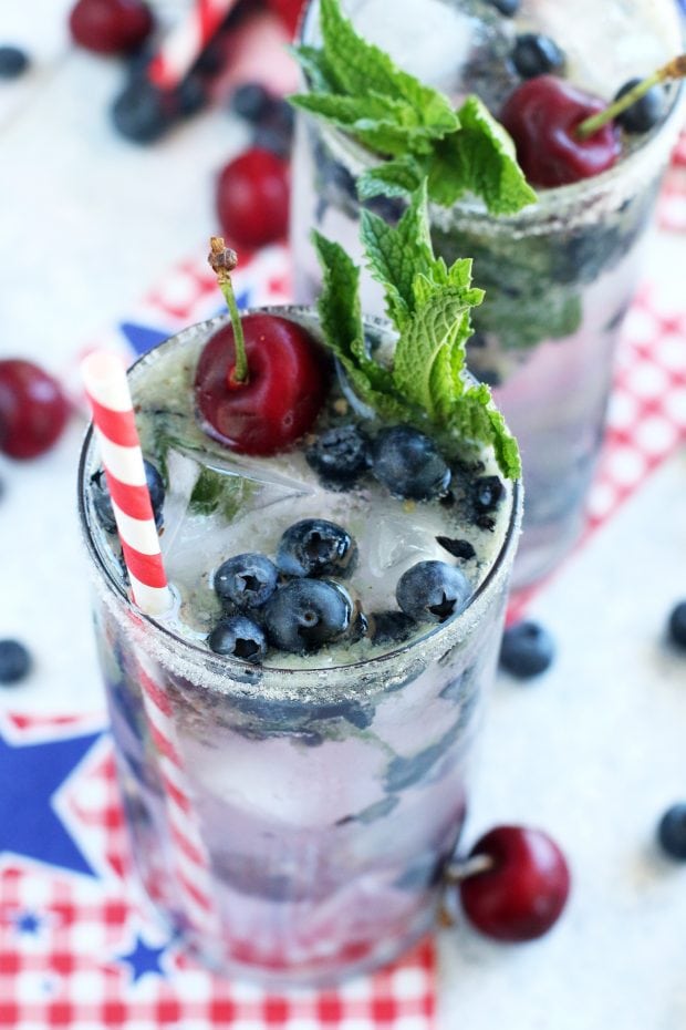 Cherry Blueberry Mojito