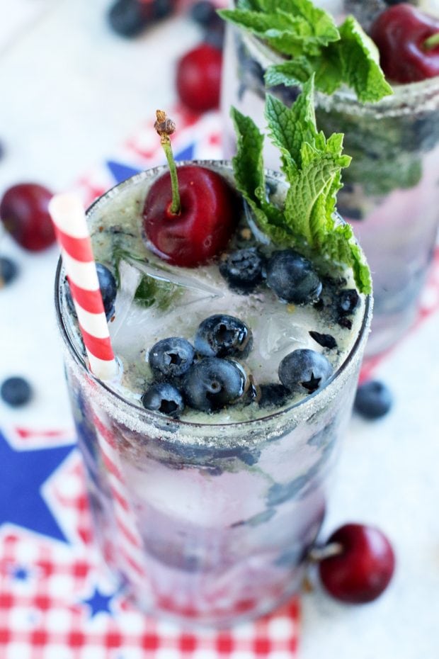 Cherry Blueberry Mojito