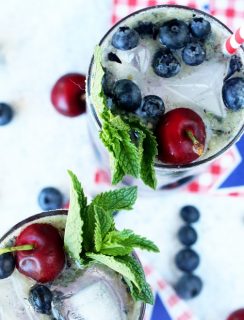 Cherry Blueberry Mojito