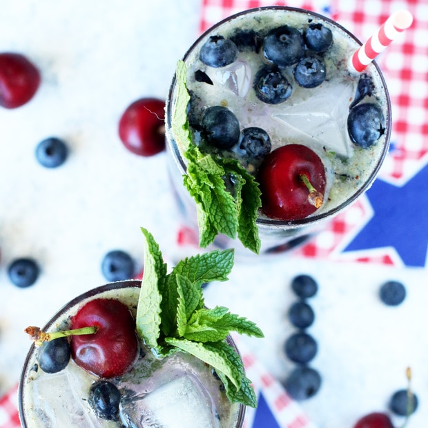 Cherry Blueberry Mojito