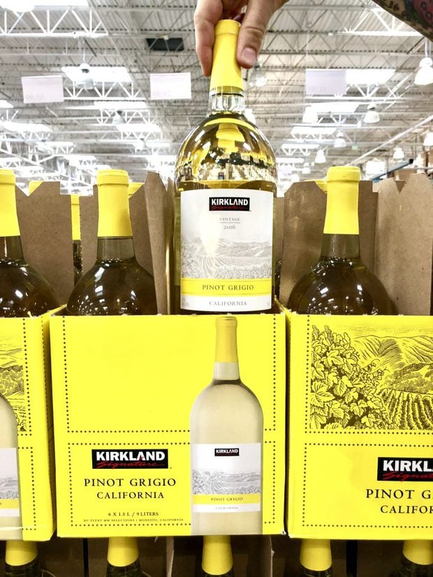 Kirkland Signature Wine in Costco Cake 'n Knife