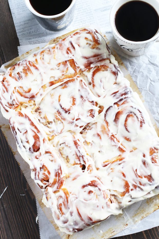 Bourbon Peach Cinnamon Rolls