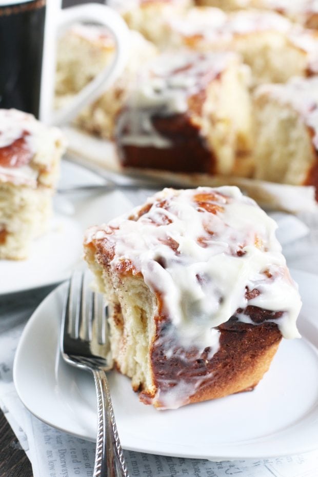 Bourbon Peach Cinnamon Rolls