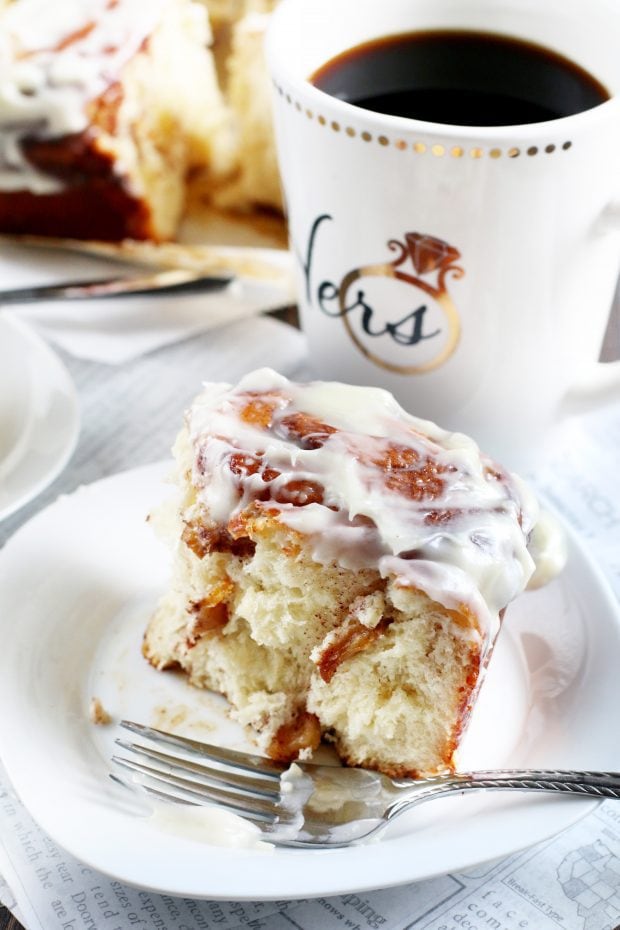 Bourbon Peach Cinnamon Rolls