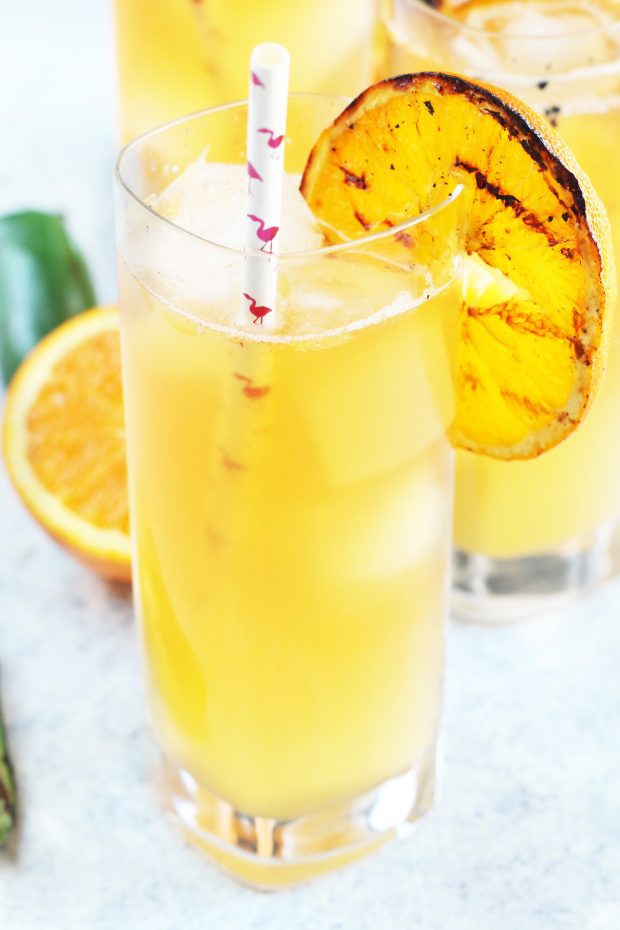 Grilled Jalapeno Orange Shandy