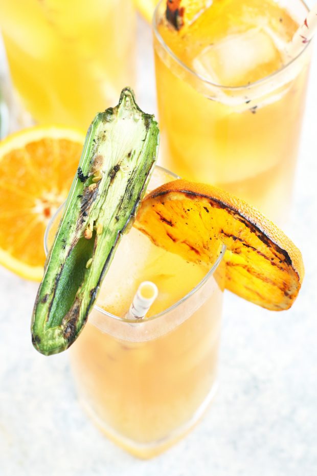 Grilled Jalapeno Orange Shandy