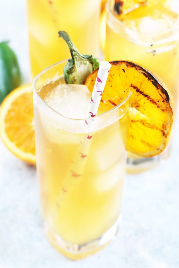 Grilled Jalapeno Orange Shandy