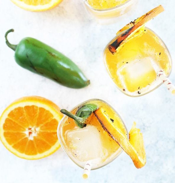 Grilled Jalapeno Orange Shandy