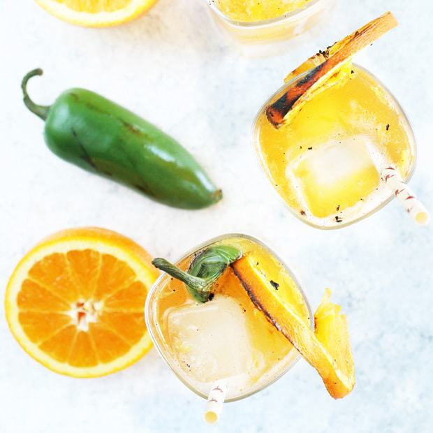 Grilled Jalapeno Orange Shandy