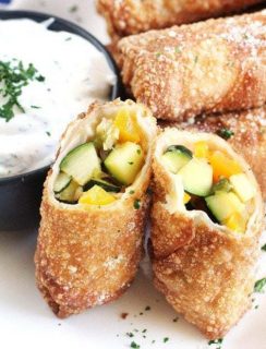 Grilled Vegetable Egg Rolls