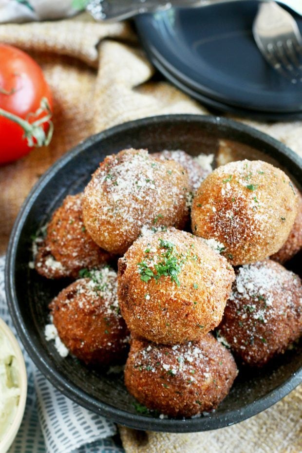 Parmesan Tomato Cauliflower Arancini