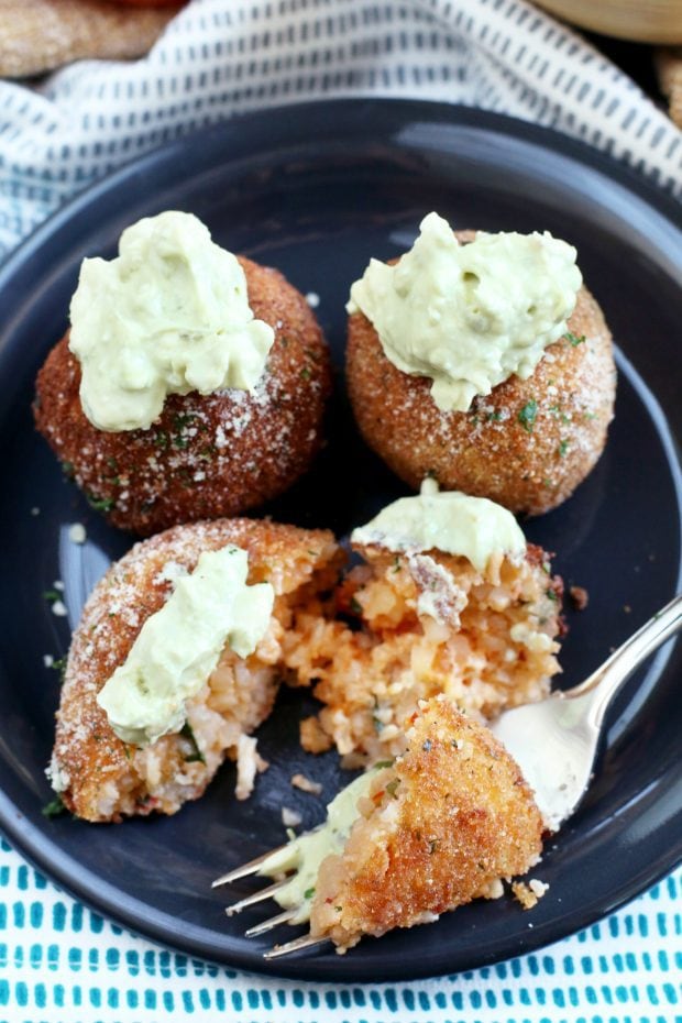 Parmesan Tomato Cauliflower Arancini