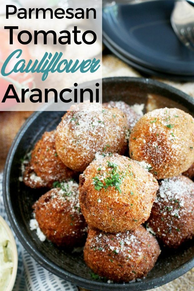 Parmesan Tomato Cauliflower Arancini