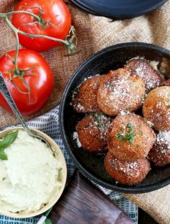 Parmesan Tomato Cauliflower Arancini