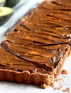 Spicy Chocolate Avocado Tart