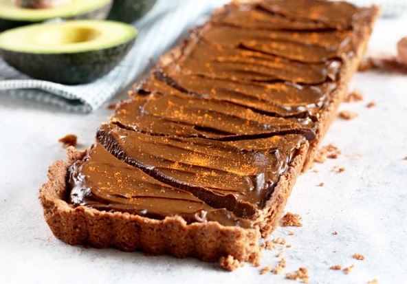 Spicy Chocolate Avocado Tart