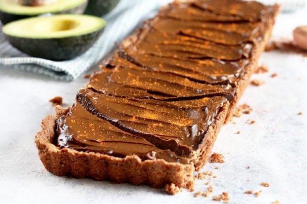 Spicy Chocolate Avocado Tart