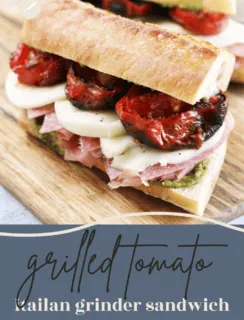 Grilled Tomato Italian Grinder Sandwich