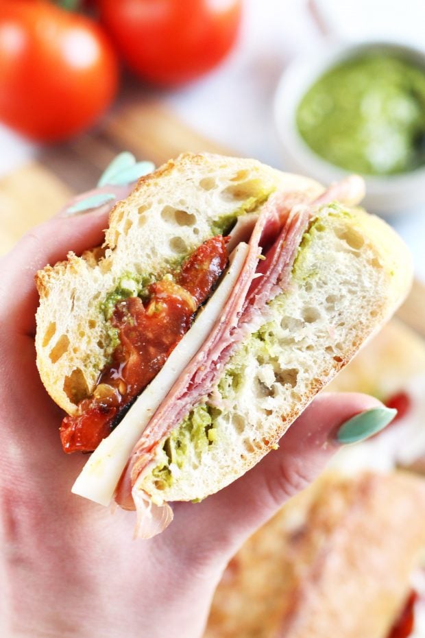 Grilled Tomato Italian Grinder Sandwich