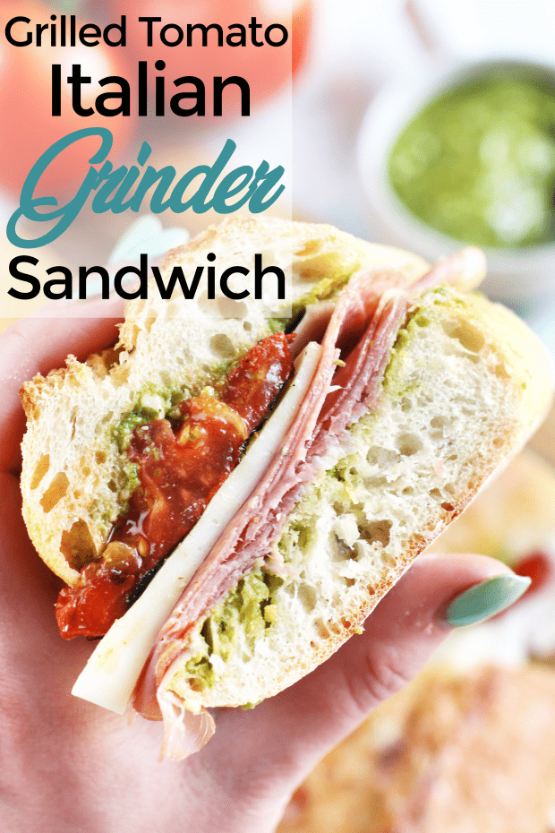 Grilled Tomato Italian Grinder Sandwich