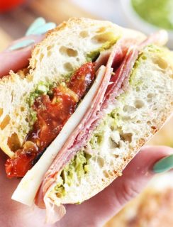 Grilled Tomato Italian Grinder Sandwich