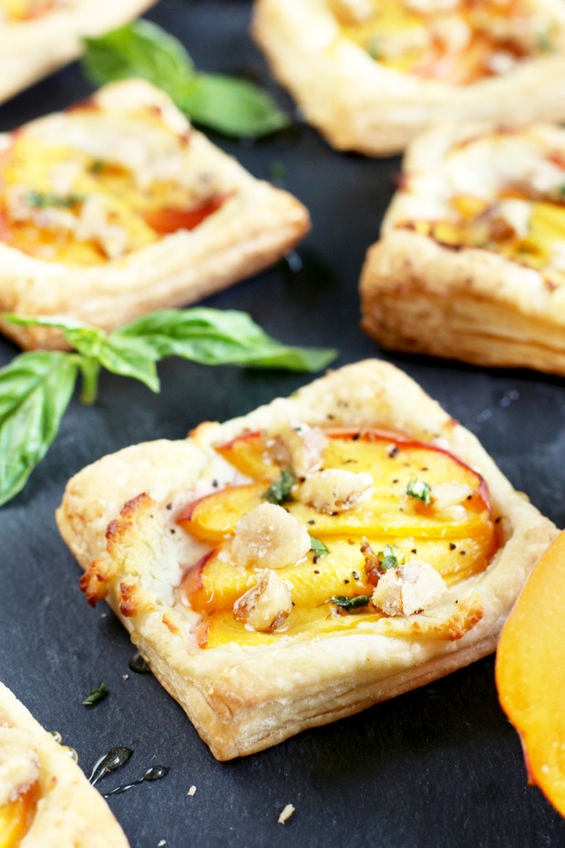 Peach Basil Goat Cheese Tarts_0626 Cake 'n Knife