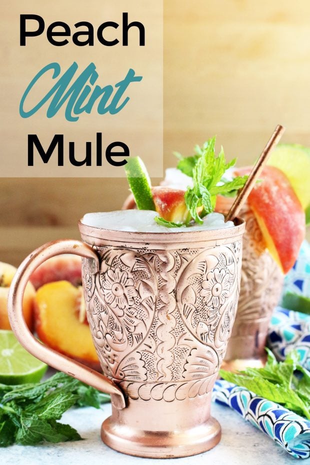 Peach Mint Moscow Mule