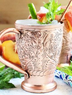 Peach Mint Moscow Mule