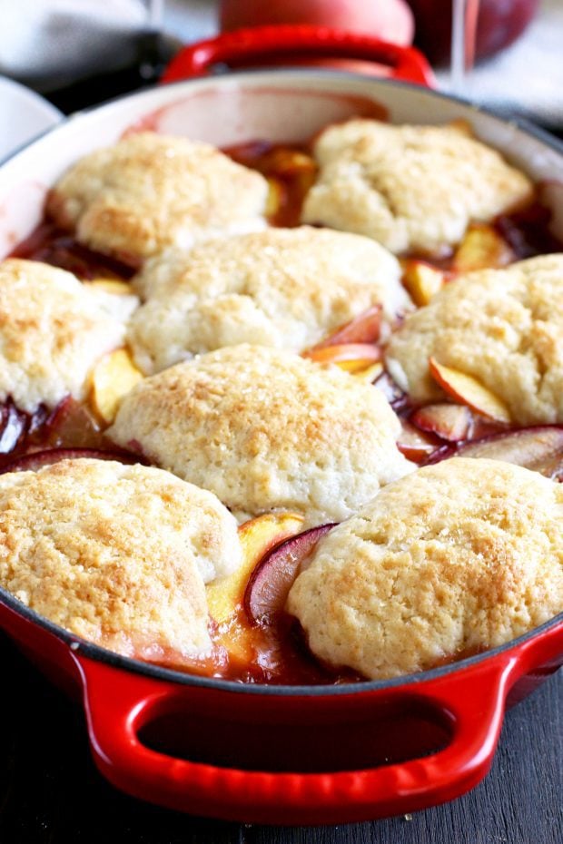 Peach Plum Cobbler