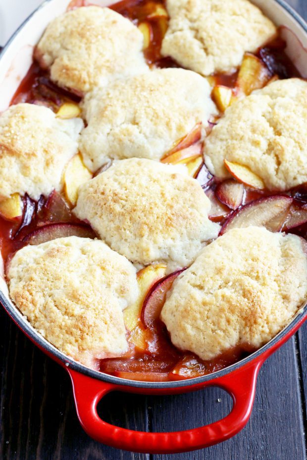 Peach Plum Cobbler