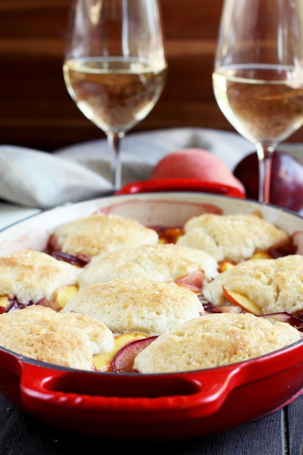 Peach Plum Cobbler