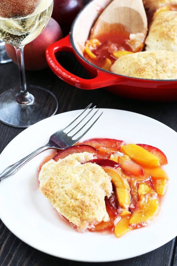 Peach Plum Cobbler