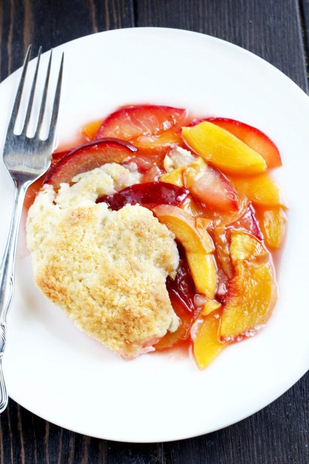 Peach Plum Cobbler