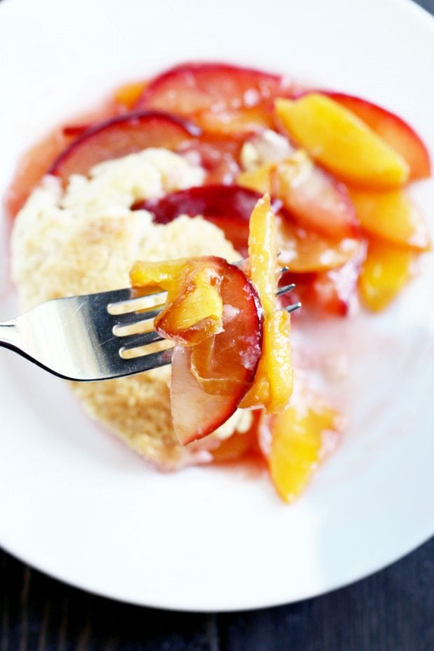 Peach Plum Cobbler