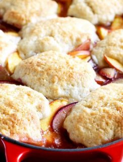 Peach Plum Cobbler