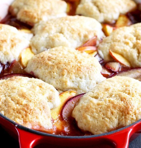 Peach Plum Cobbler