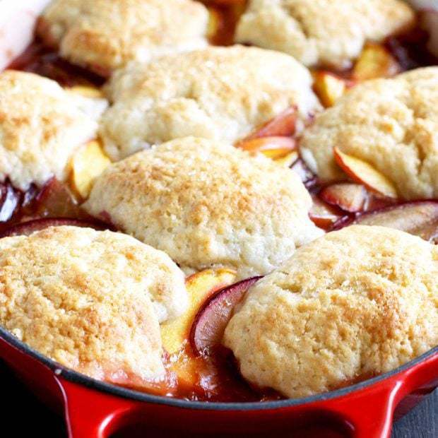 Peach Plum Cobbler