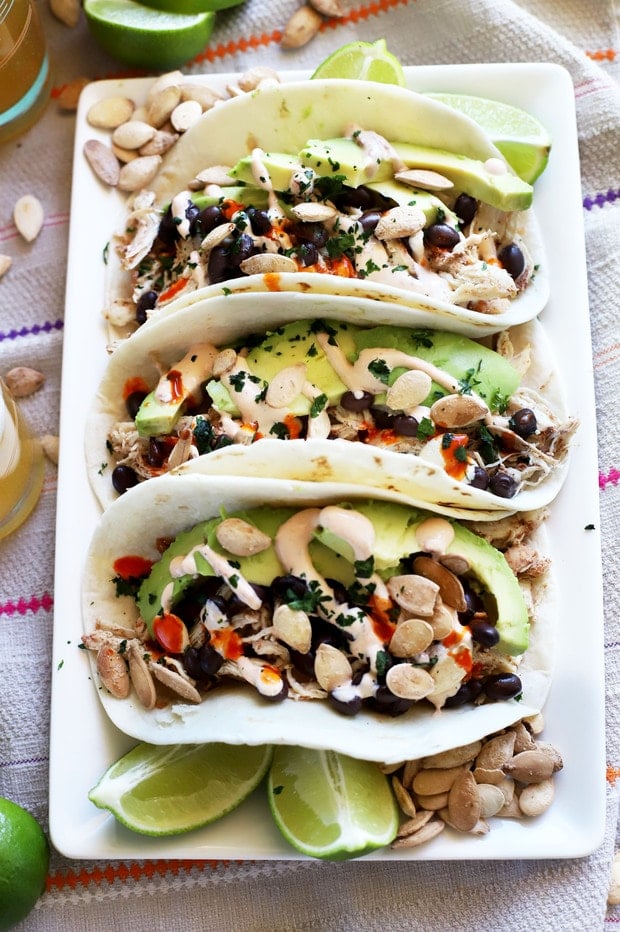 Pumpkin Spice Chicken Tacos Cake 'n Knife