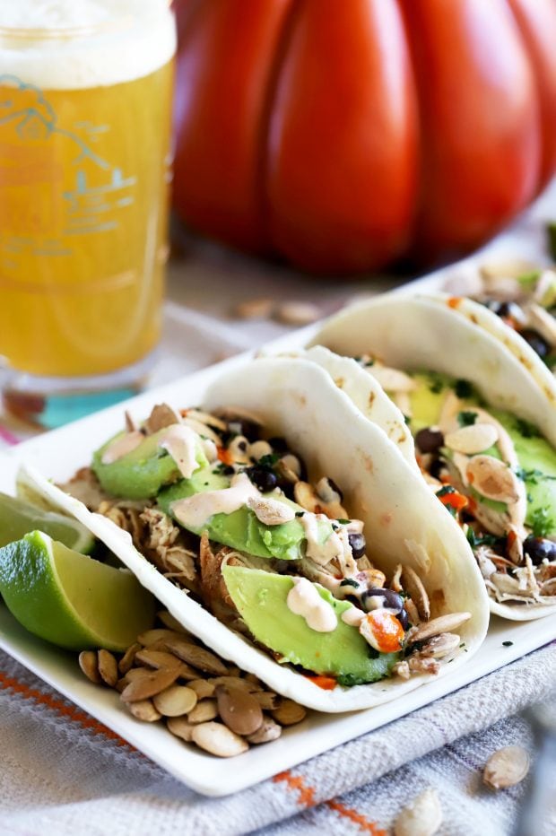 Pumpkin Spice Chicken Tacos