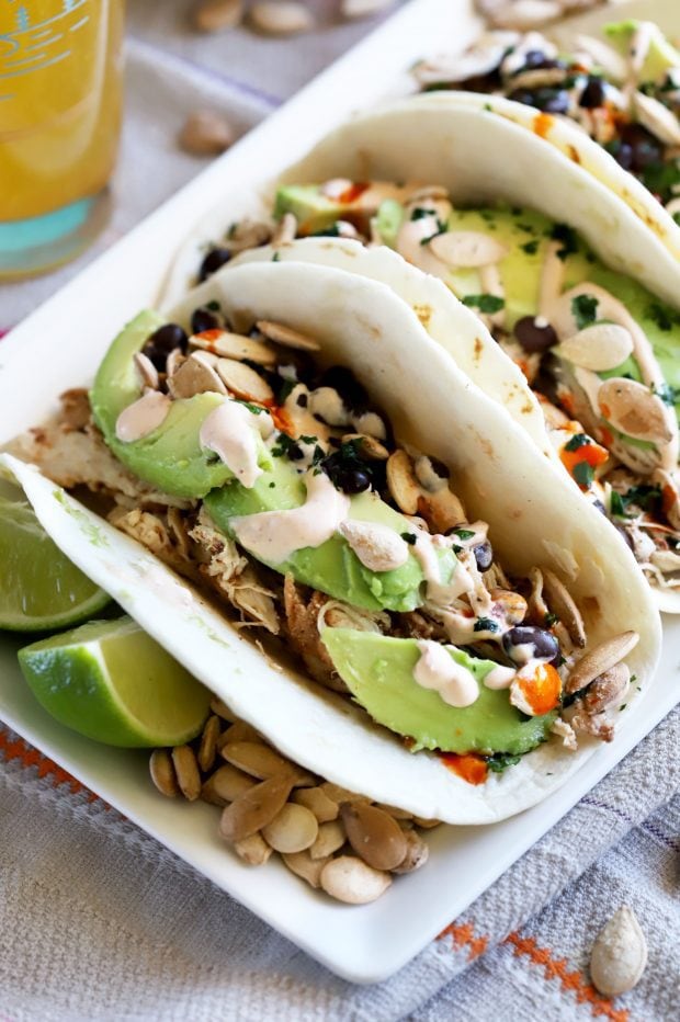 Pumpkin Spice Chicken Tacos