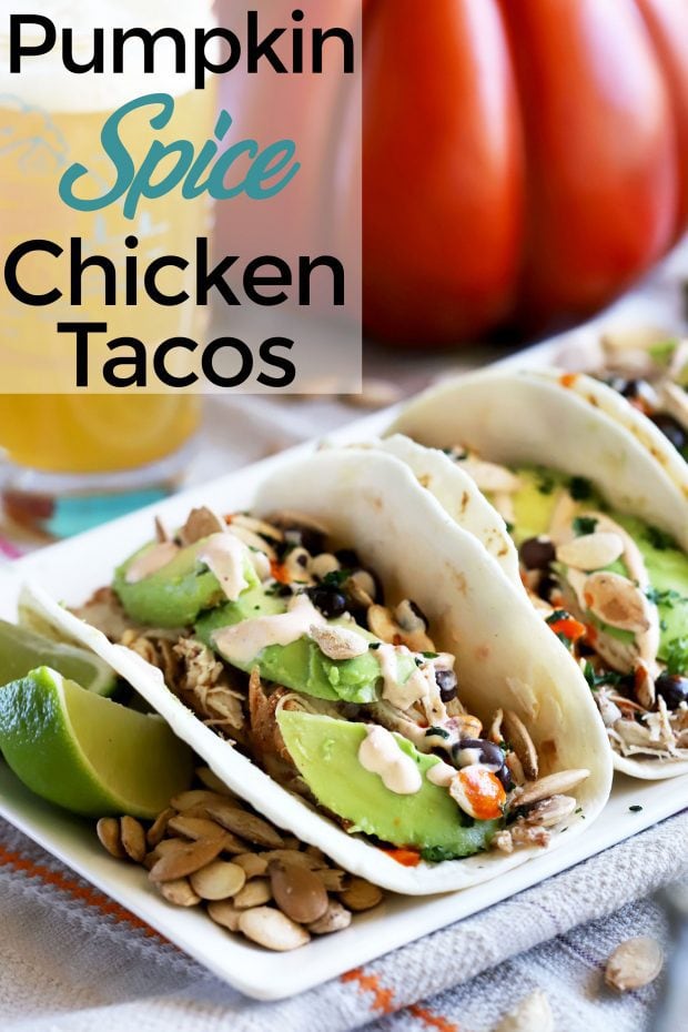 Pumpkin Spice Chicken Tacos Cake 'n Knife