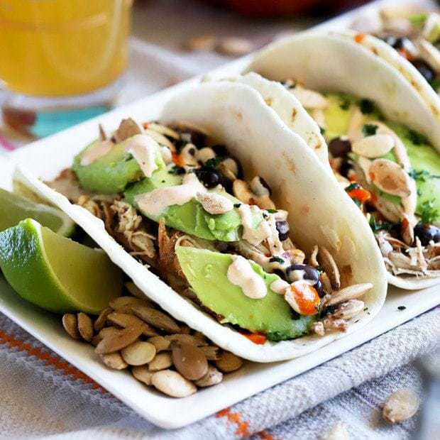 Pumpkin Spice Chicken Tacos