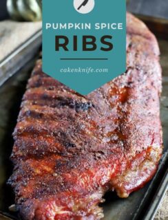 Pumpkin Spice Ribs Recipe Pinterest Graphic