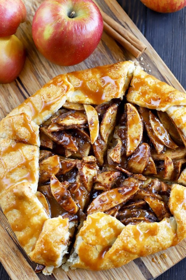 Bourbon Caramel Apple Galette