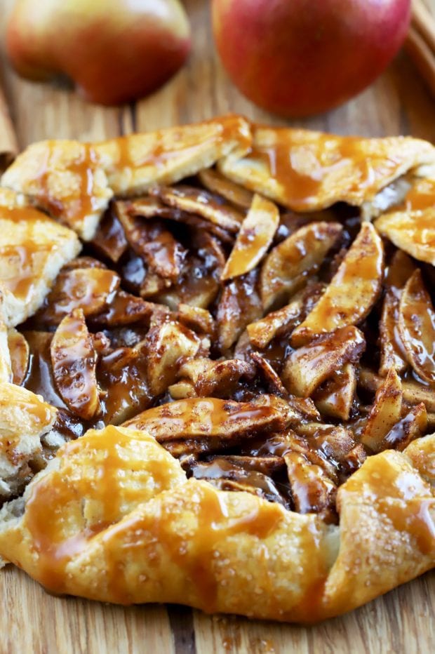 Bourbon Caramel Apple Galette