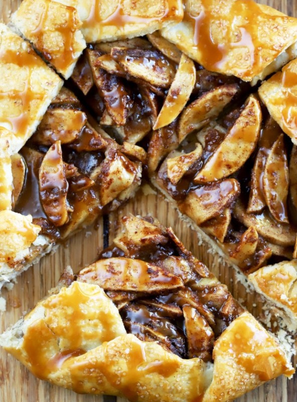 Bourbon Caramel Apple Galette