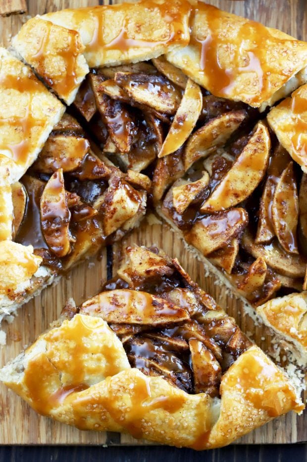 Bourbon Caramel Apple Galette - Last Minute Thanksgiving Recipes