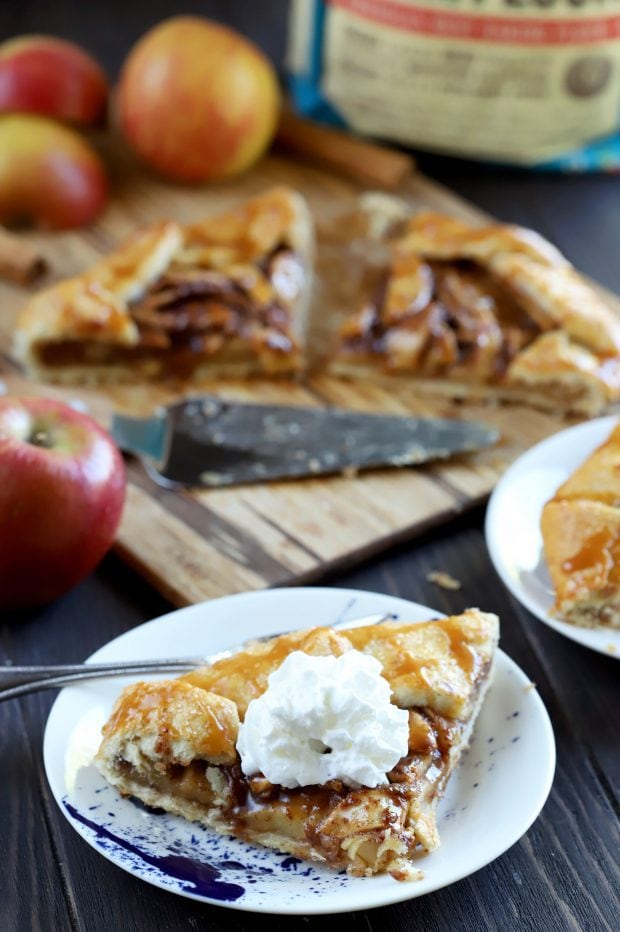 Bourbon Caramel Apple Galette