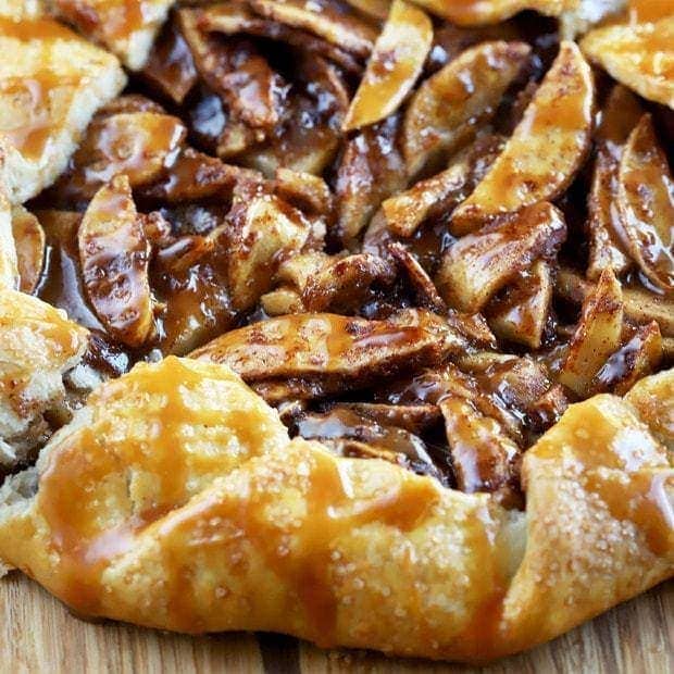 Bourbon Caramel Apple Galette