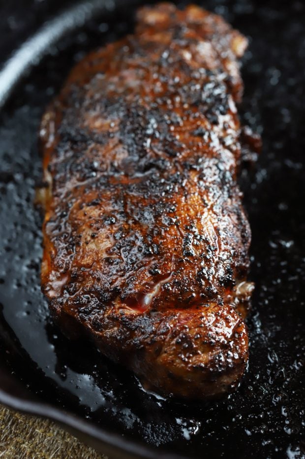 Chili Coffee Rubbed Steak